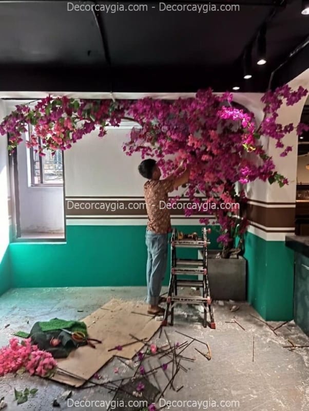 cây hoa giấy giả
