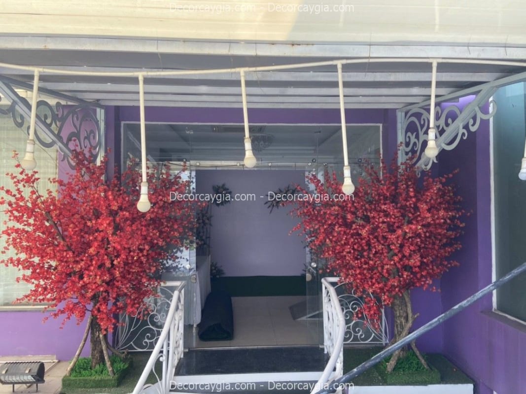 Cây đào đỏ giả đẹp