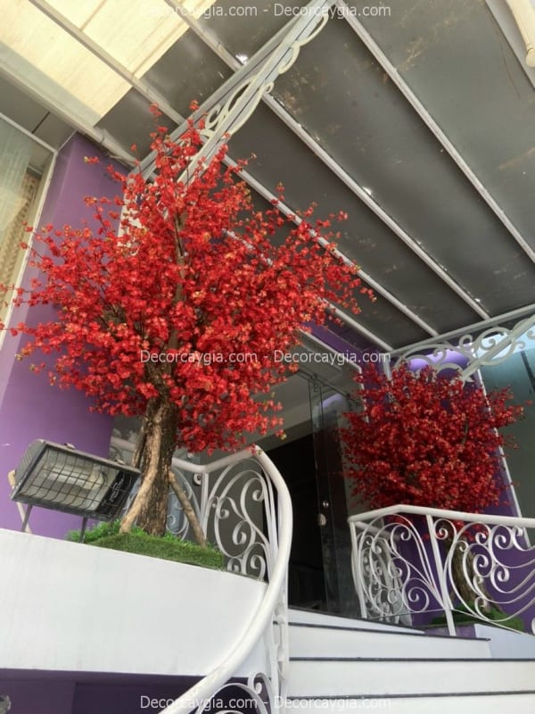 Cây đào đỏ giả đẹp