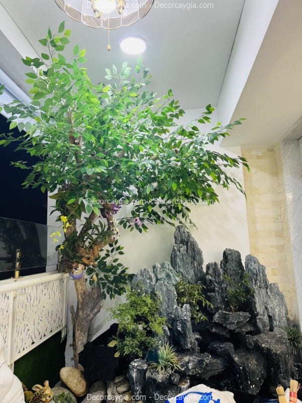 Cây lá xanh giả đẹp như thật