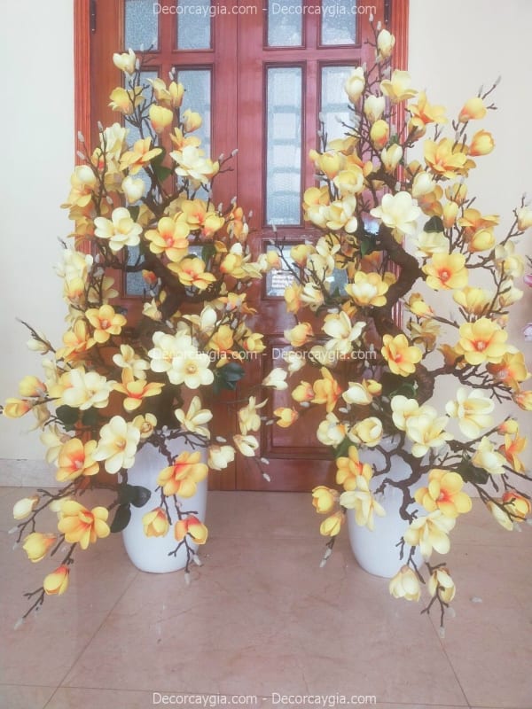 Chậu cây giả trang trí nội thất