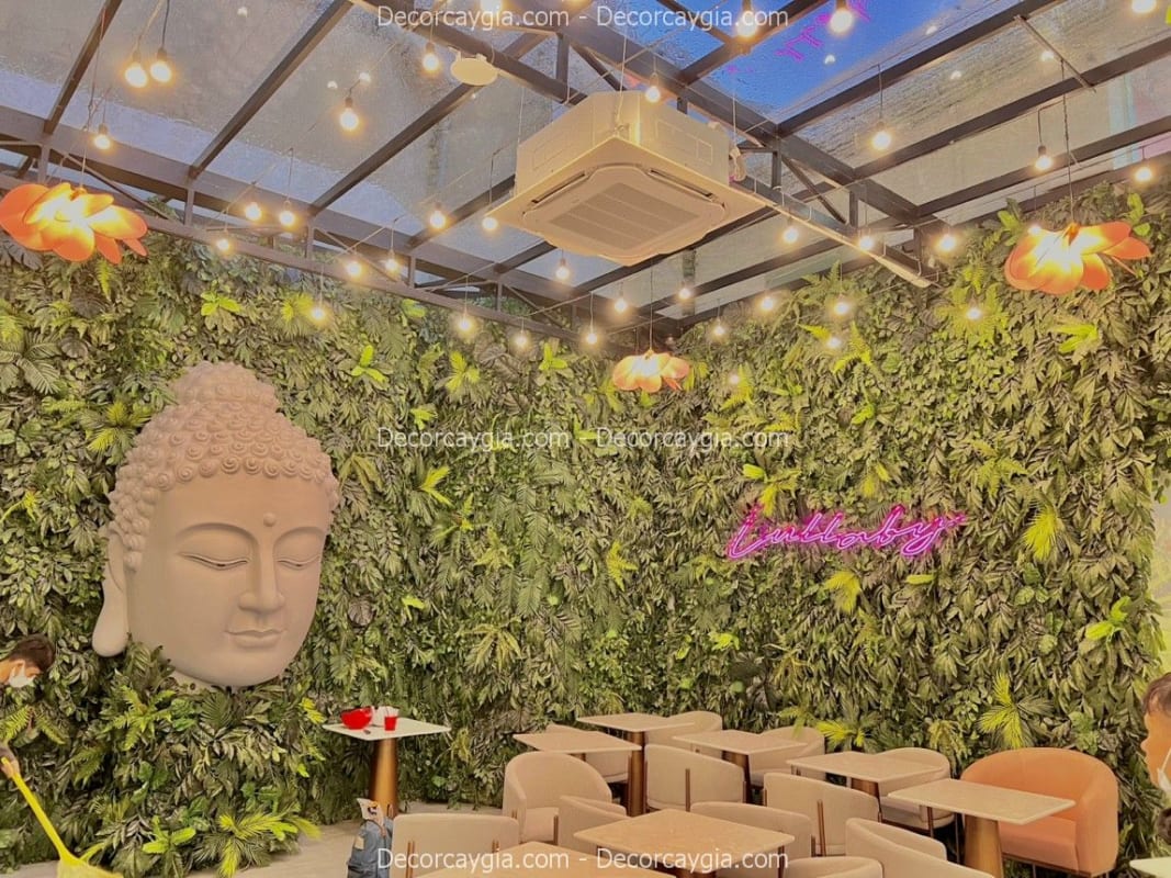 Mẫu tường cây giả