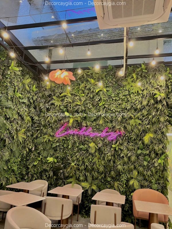 Mẫu tường cây giả