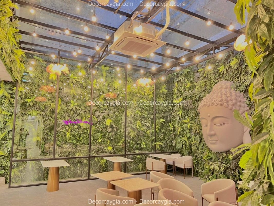 Mẫu tường cây giả
