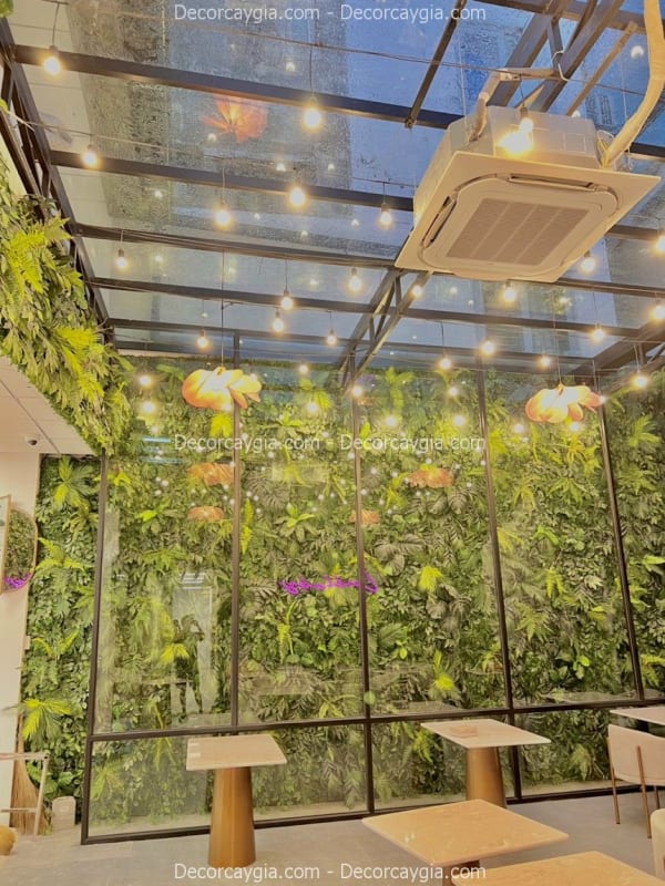 Mẫu tường cây giả