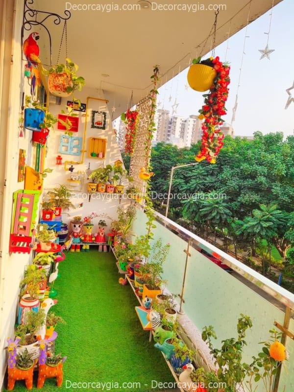 Thảm cỏ giả quận Bình tân