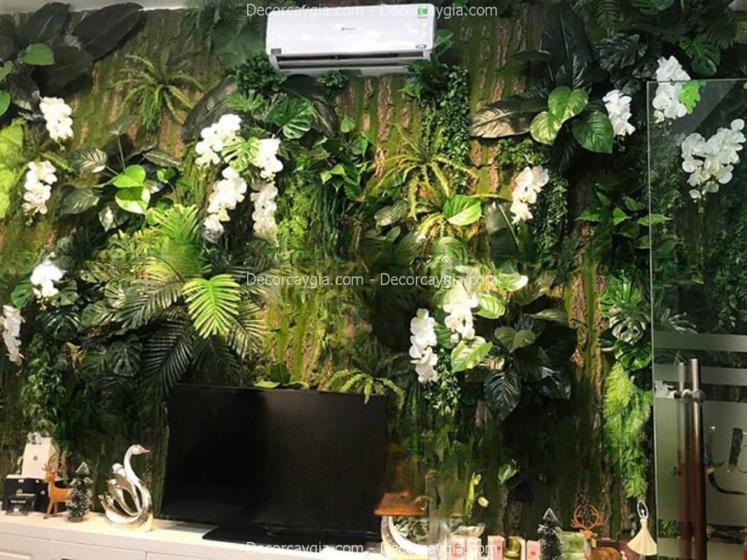 Thi công tường cây giả Nha Trang