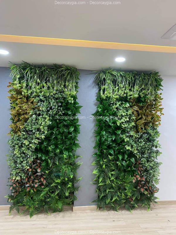 Thi công tường cây giả Nha Trang