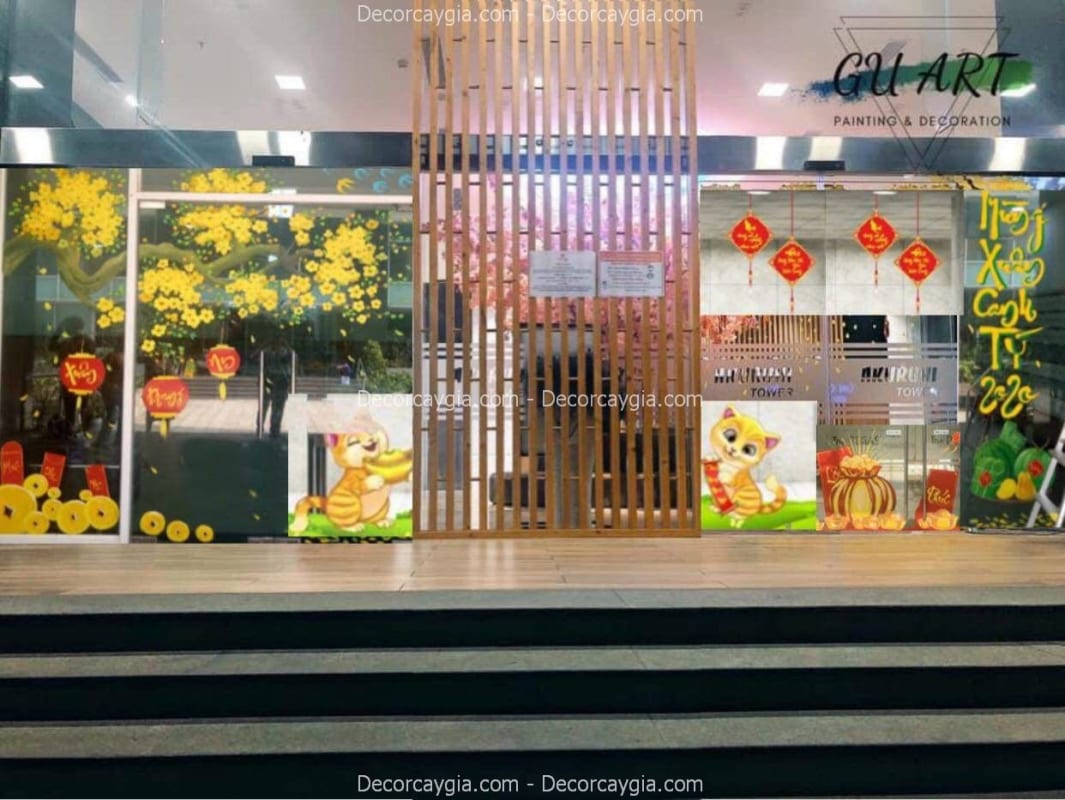 Thuê cây hoa mai vàng giả