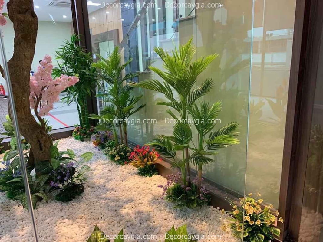 Tiểu cảnh cây giả Tiểu cảnh cây giả