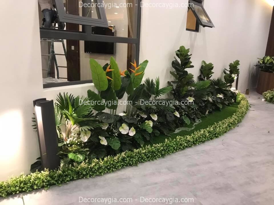 Tiểu cảnh cây giả Tiểu cảnh cây giả