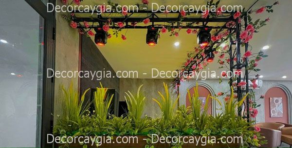 bục cây giả bục cây giả