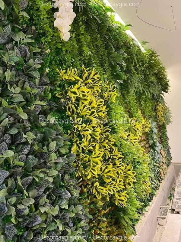 Trang Trí Mảng Tường Cây Lá Giả Trang Trí Mảng Tường Cây Lá Giả