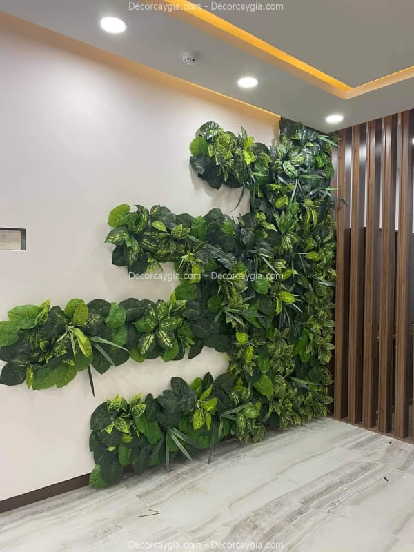 Tường cây giả cho spa