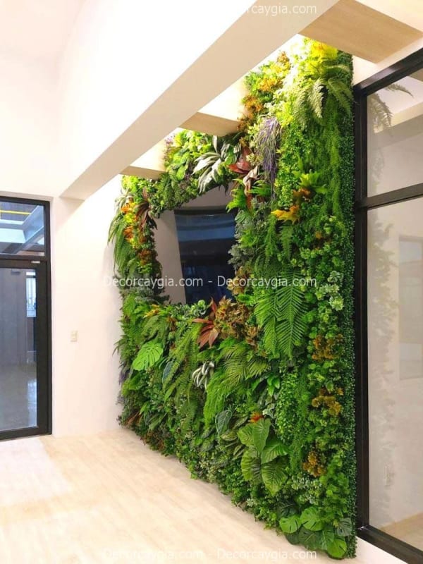 Tường cây giả đẹp cho công ty