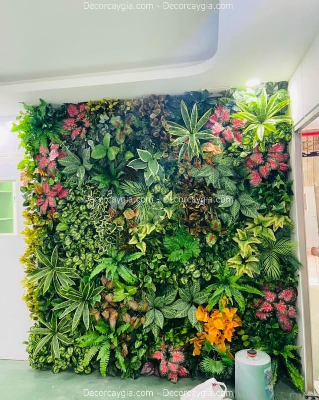 Tường cây giả tại Sóc Sơn