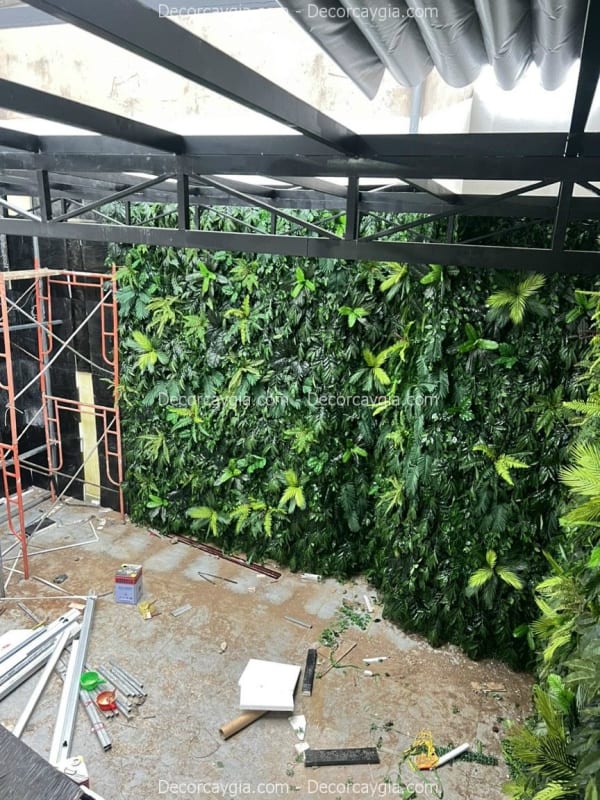 Tường cây giả trang trí giá rẻ