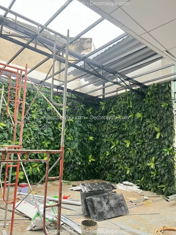 Tường cây giả trang trí giá rẻ