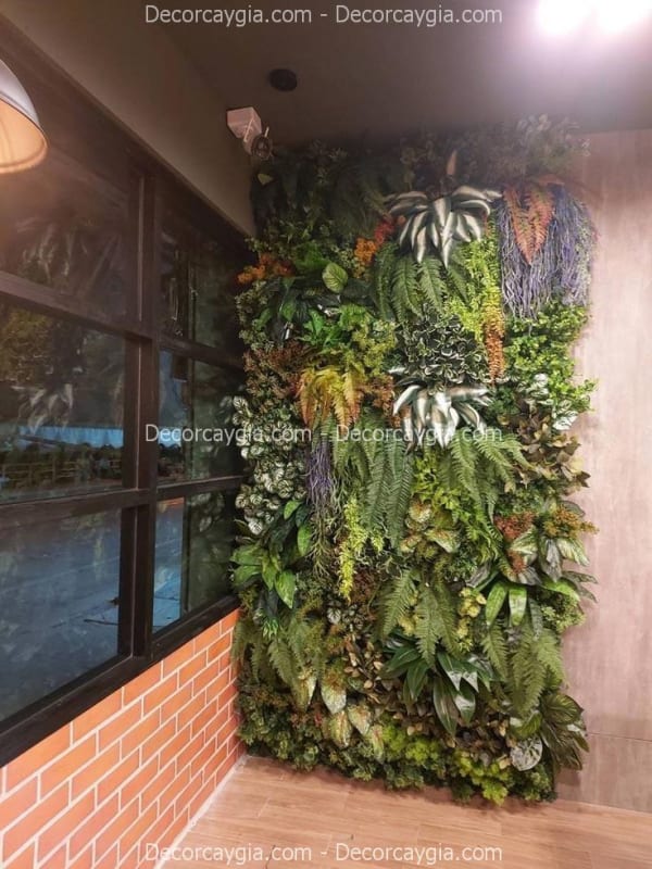 Tường cây giả