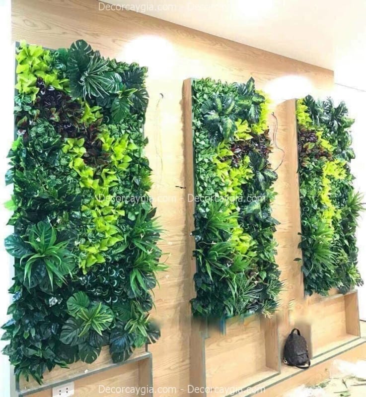Tường cây giả